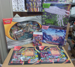 POKEMON DESTINED BUNDLE + MABOSSTIFF BOX + (2) PKS + CHAOS RISING & PERFECT ETB - Image 1