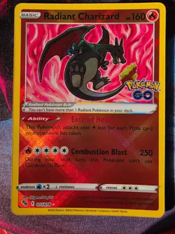 Pokemon TCG Radiant Charizard 011/078 Pokemon GO (NM/M) - Image 1