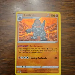 Coalossal SWSH054 Cosmos Holo SWIRL Rare Pokemon Black Star Promo NM - Image 1