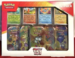 Pokemon Scarlet & Violet 151 Costco Tin Bundle Box **New & Factory Sealed** - Image 1