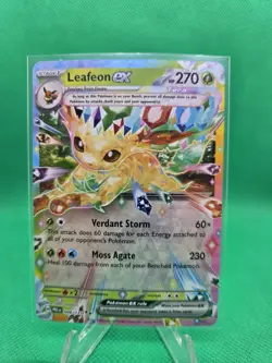 Pokemon Leafeon EX Double Rare Full Art Holo 006/131 Sv: Prismatic Evolutions H… - Image 1