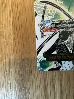 OP12 Demon Aura Dead Man’s Game Zoro AA Alt Art One Piece TCG English Clean/Mint - Image 3