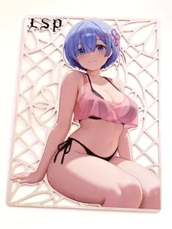 Waifu Anime Cards TCG | Rem - Re:Zero [ METAL CARD ] limited edition ~ Goddess - Image 3