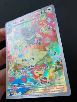 Cinccino 183/162 Temporal Forces FULL ART ILLUSTRATION RARE HOLO Pokemon Card NM - Image 4