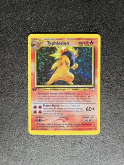 Pokemon TCG Typhlosion 17/111 Neo Genesis 2000 1st Edition Holo - Image 1