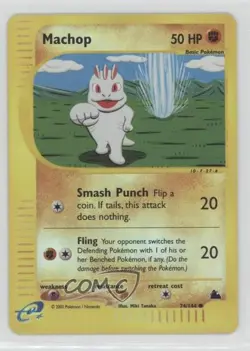 Machop Reverse Foil Pokemon e-Card Series Skyridge #74 2003 - Image 1