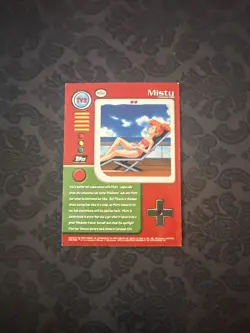 TV3 Misty 1999 Topps Pokemon TV Animation Holo Foil Black Logo - Image 2