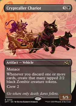Cryptcaller Chariot Borderless Regular - Aetherdrift MTG-NM - Image 1