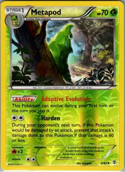 Metapod 2/106 Reverse Holo XY - Flashfire - Pokemon Card - NM - Image 1