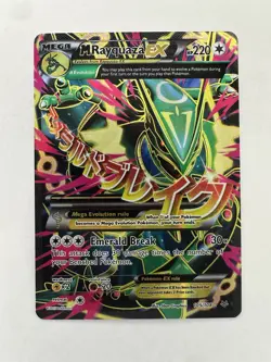 Pokemon TCG M Rayquaza EX 105/108 Roaring Skies Full Art Ultra Rare Holo LP - Image 1
