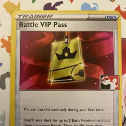 Battle VIP Pass 225/264 Line Pokemon Prize Pack Series 2 NM FAST SHIP Promo - Image 4