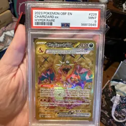 2023 Pokemon OBF EN Obsidian Flames Charizard Ex Hyper Rare #228/197 PSA 9 Mint - Image 3