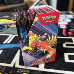 Pokemon Scarlet & Violet Destined Rivals Half Booster 18 Pack Unsealed Box - Image 2