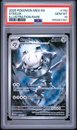 Steelix PSA 10 150/132 Me01: Mega Evolution Illustration Rare EN PSA 10 - Image 5