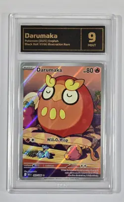 Pokemon Slab: Darumaka - 097/086 - BLK - Graded TCG Mint 9 - Image 1