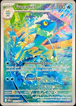 Frogadier 089/086 ME04: Chaos Rising Illustration Rare Near Mint Pokemon TCG - Image 1