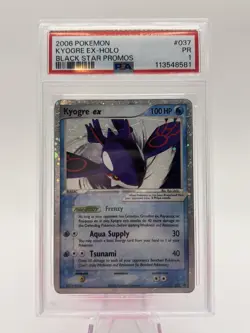 Pokemon Kyogre ex 037 Black Star Promo Promo PSA 1 POP 54 - Image 1