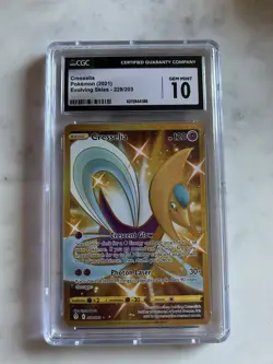 Pokemon Cresselia Secret Rare Holo 228/203 Evolving Skies CGC 10 2021 - Image 1