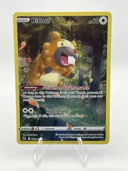 Bidoof Full Art Crown Zenith GG29/GG70 Ultra Rare Pokemon TCG Near Mint - Image 1