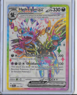 Pokemon TCG Hydreigon ex Surging Sparks Ultra Rare Full Art 223/191 Holo - Image 1