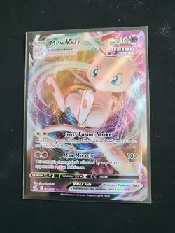 Pokemon TCG Mew VMAX Ultra Rare Holo Swsh08: Fusion Strike 114/264 NM Condition - Image 1