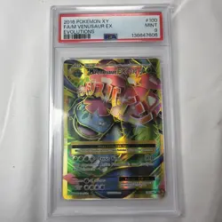 2016 Pokemon TCG PSA 9 M Venusaur EX Full Art 100/108 XY Evolutions - Image 1