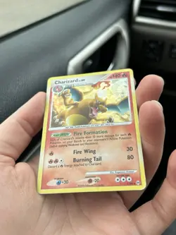 Pokemon TCG Charizard Platinum Arceus 1/99 Cracked Ice Holo RARE HP - Image 2