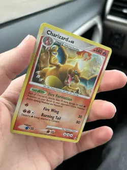 Pokemon TCG Charizard Platinum Arceus 1/99 Cracked Ice Holo RARE HP - Image 3