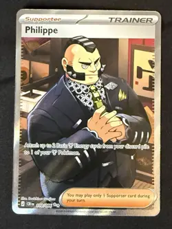 Pokemon Chaos Rising Philippe Full Art 110/086 Ultra Rare - Image 1