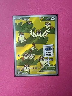 Pokemon TCG Pidgey 207/197 Illustration Rare Holo SV03 Obsidian Flames EN - Image 1