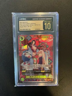 ONE PIECE Japanese THE AZURE SEA'S SEVEN OP14-112 BOA HANCOCK CGC 10 PRISTINE - Image 1