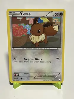 Pokemon Eevee 83/108 Dark Explorers Common NM Condition - Image 1