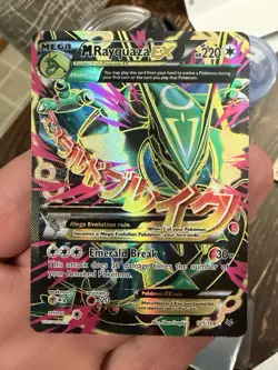 Pokemon TCG Roaring Skies Holo Full Art Ultra Rare Card M Rayquaza EX 105/108 - Image 1