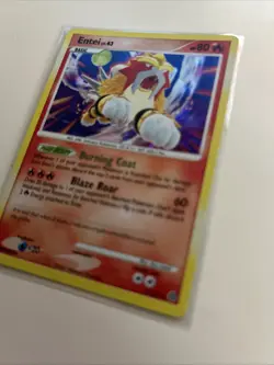 Pokemon Entei Card TCG 4/132 Secret Wonders Cracked Ice Holo Rare - Image 1