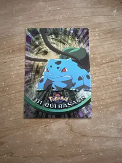 Bulbasaur #01 Topps Black Label Silver Foil Pokemon Card - Image 1