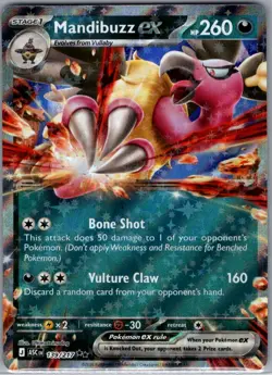 Mandibuzz ex 139/217 ME: Ascended Heroes - Pokemon Card - NM - Image 1