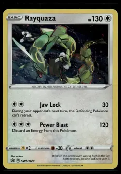 Rayquaza - (Pixel Cosmos Holo) Miscellaneous Cards & Products SWSH029 NM - Image 1
