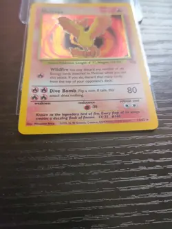 🔥 Pokemon Moltres Holo Rare 12/62 Fossil Set TCG Card Vintage 1999 - Image 5