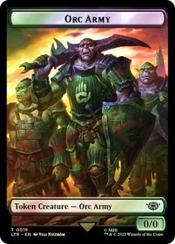 MTG - Orc Army / Food Token (v1) - Surge Foil - Lord of the Rings - Magic - Image 1