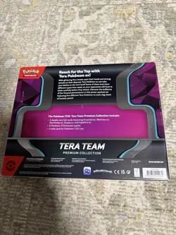 Pokemon Tera Team EX Premium Collection 5 Foils 9 TCG Booster Packs NEW Sealed - Image 2
