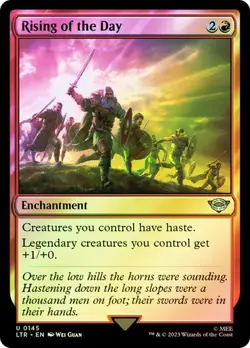 Magic The Gathering MTG RISING OF THE DAY FOIL The Lord of the Rings NM - Image 1