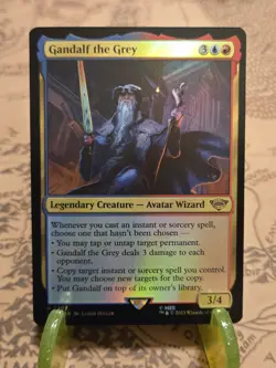 MTG Gandalf the Grey Universes Beyond: The Lord of the Rings: Foil Rare NM - Image 1