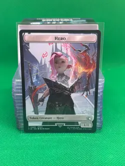 Hero 5 / Treasure 23 Final Fantasy Token (FIN) MTG Regular NM - Image 1