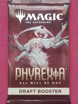 Magic The Gathering PHYREXIA ALL WILL BE ONE DRAFT New Sealed Booster Pack MTG - Image 1