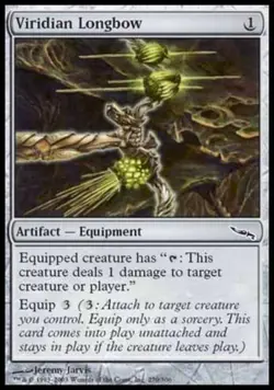 1x VIRIDIAN LONGBOW - Mirrodin - MTG - NM - Magic the Gathering - Image 1