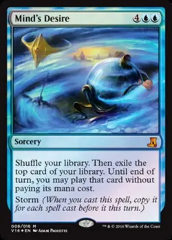 MTG - Mind's Desire - Foil - From the Vault: Lore - NM, English Magic FLAT RATE - Image 1