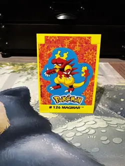 2000 Pokemon Navarrete Kanto Peru Buildable Card Magmar #126 Vintage US Seller - Image 1