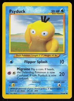 Pokemon Psyduck 79/105 Neo Destiny Common Near Mint - Image 1