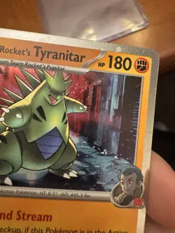 Pokemon TCG Team Rockets Tyranitar Center Promo SWIRL - Image 3