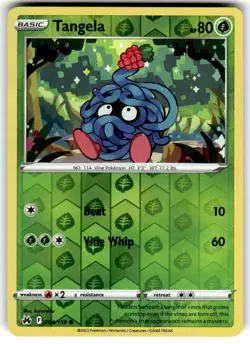 TANGELA 004/159 CROWN ZENITH POKEMON REVERSE HOLO NM/M - Image 1